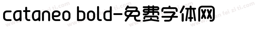 cataneo bold字体转换
